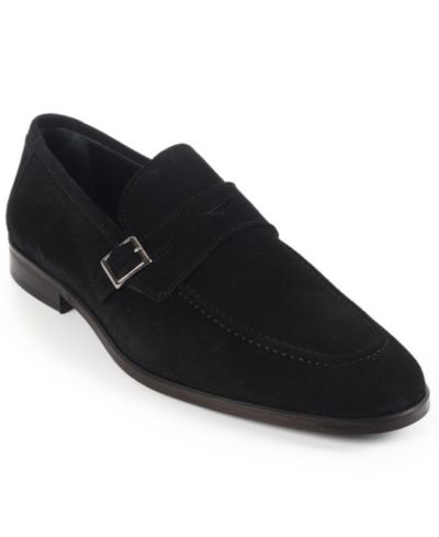 VELLAPAIS Men's Monk Strap Penny Loafers