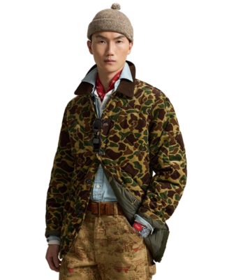Polo Ralph Lauren мужское пальто Barn Coat из вельвета с камуфляжным принтом