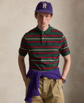 Polo Ralph Lauren Мужская поло-рубашка mesh в полоску Classic-Fit