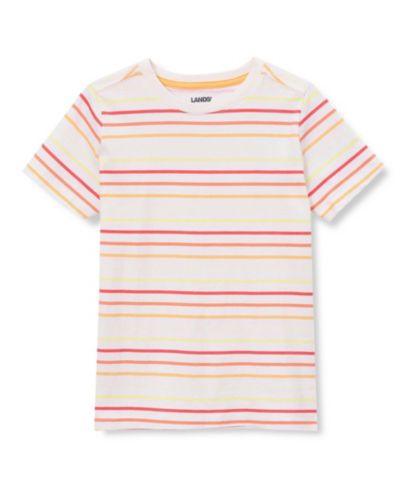 Мужская футболка Lands' End Short Sleeve Stripe Crewneck