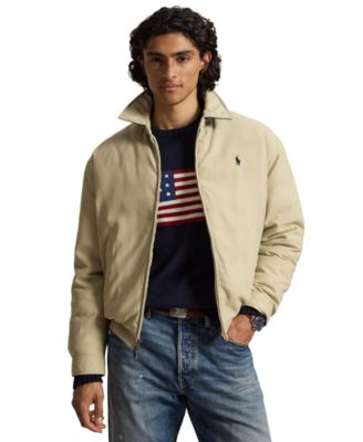 Мужская утепленная бомбер-куртка Polo Ralph Lauren из водоотталкивающей твиля