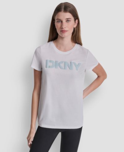 Женская футболка с логотипом Puff Crewneck от DKNY Sport