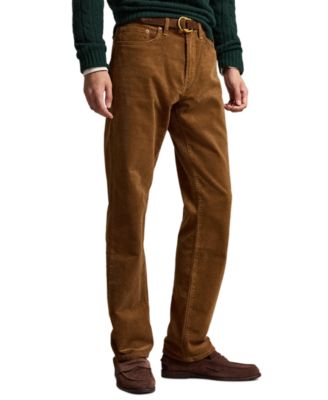 Мужские прямые брюки Polo Ralph Lauren из вельвета с эластаном, модель Hampton