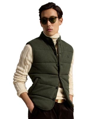Мужской жилет Polo Ralph Lauren Regular-Fit Estate-Rib в клетку гусиная лапка