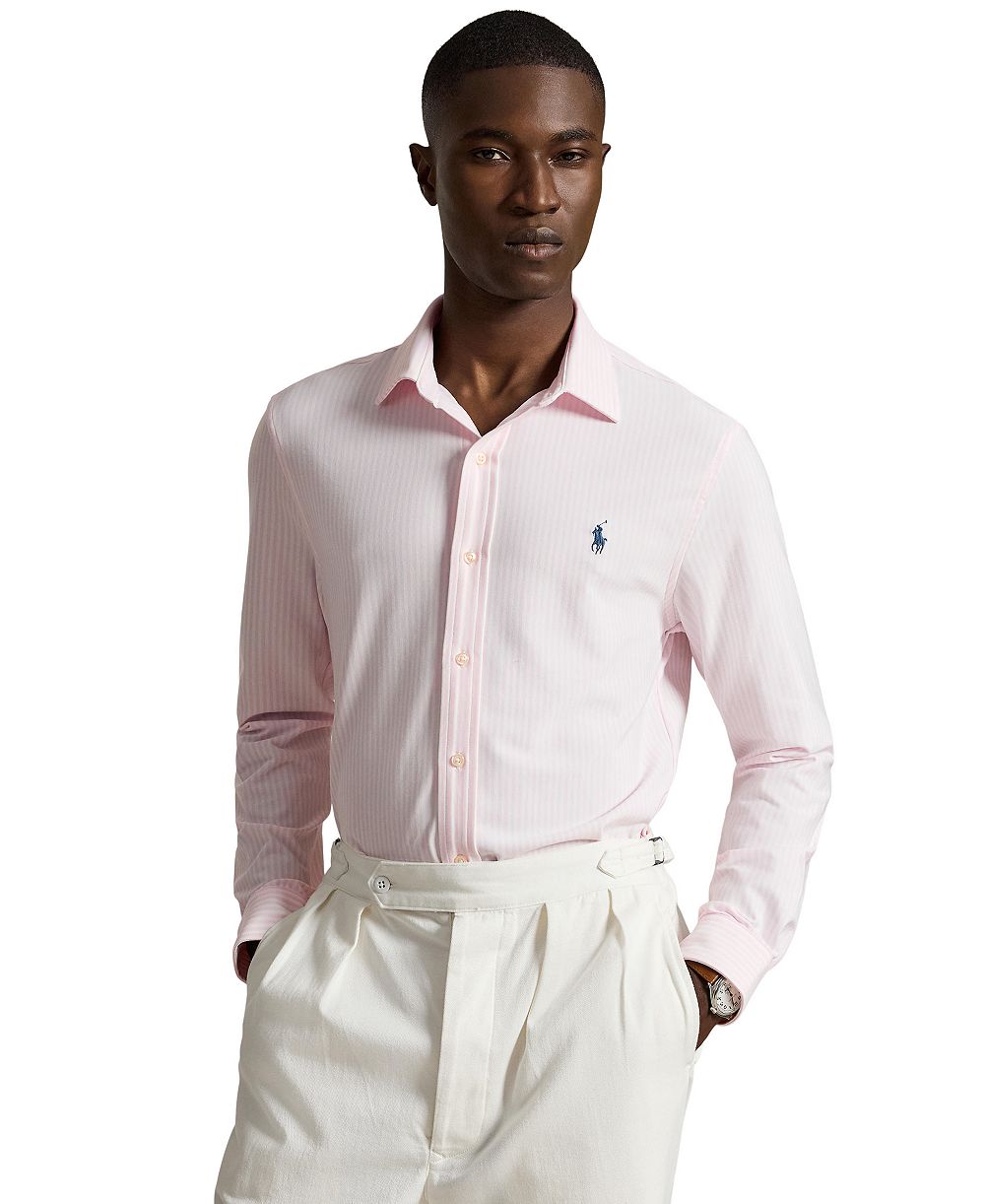 Polo Ralph Lauren Men's Long-Sleeve Stretch Knit Oxford Shirt