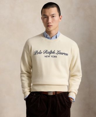 Polo Ralph Lauren мужской свитер из шерсти и хлопка стандартной посадки