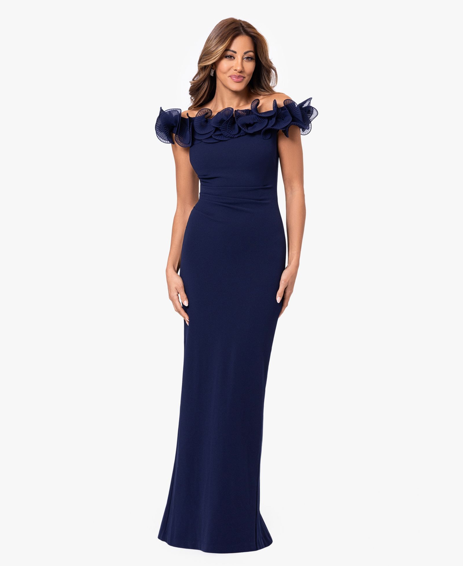XSCAPE вечернее платье Scuba Off-The-Shoulder, Женский