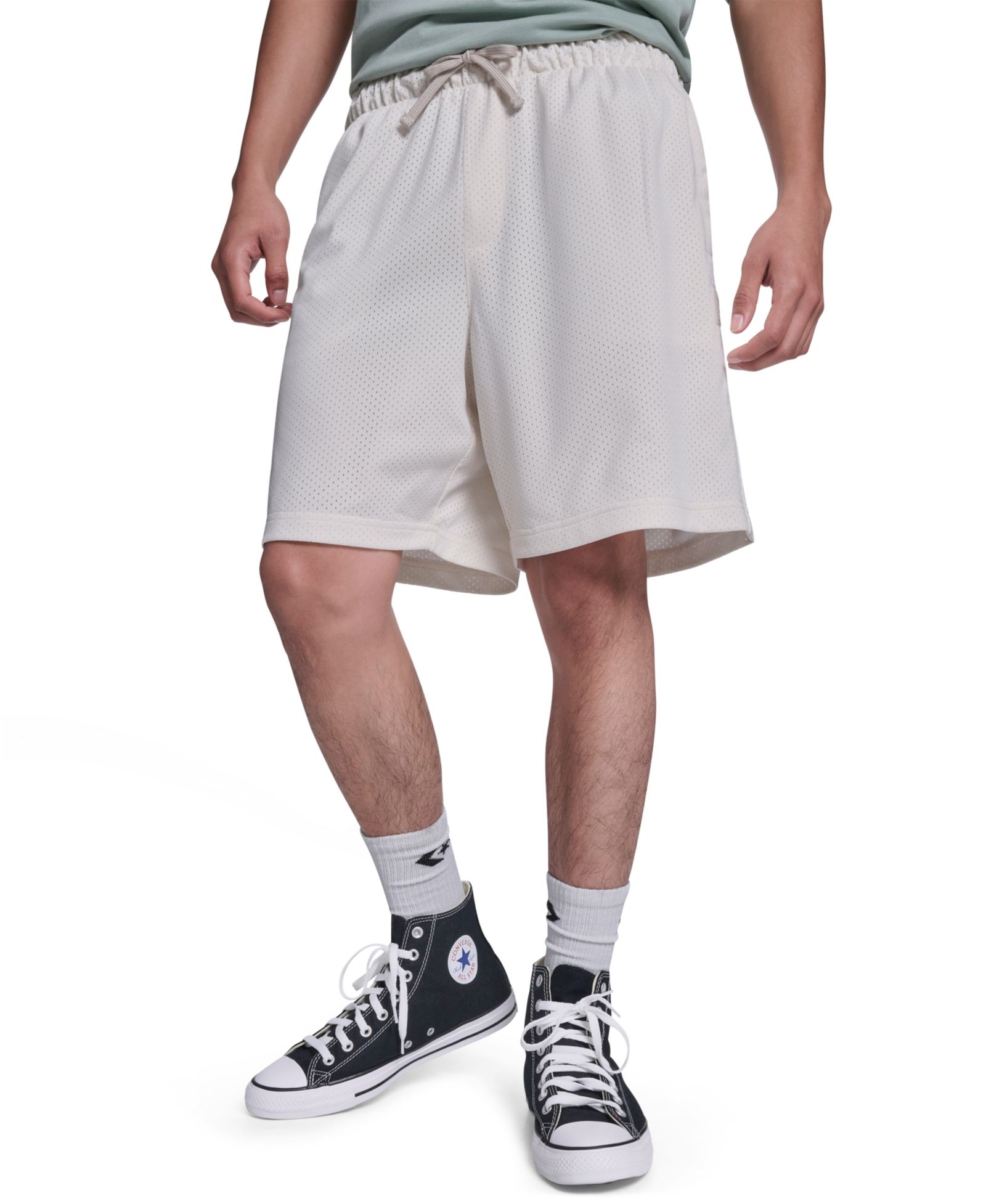 Converse Men's Regular-Fit Star Mesh Shorts