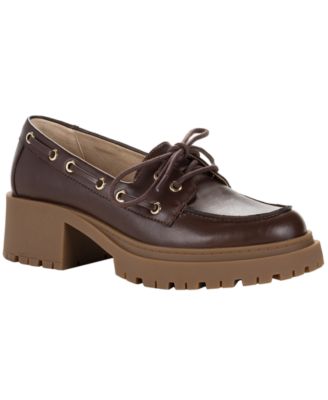 Wild Pair Women's Theraa Lug Sole Block Heel Loafers, Macy's Exclusive