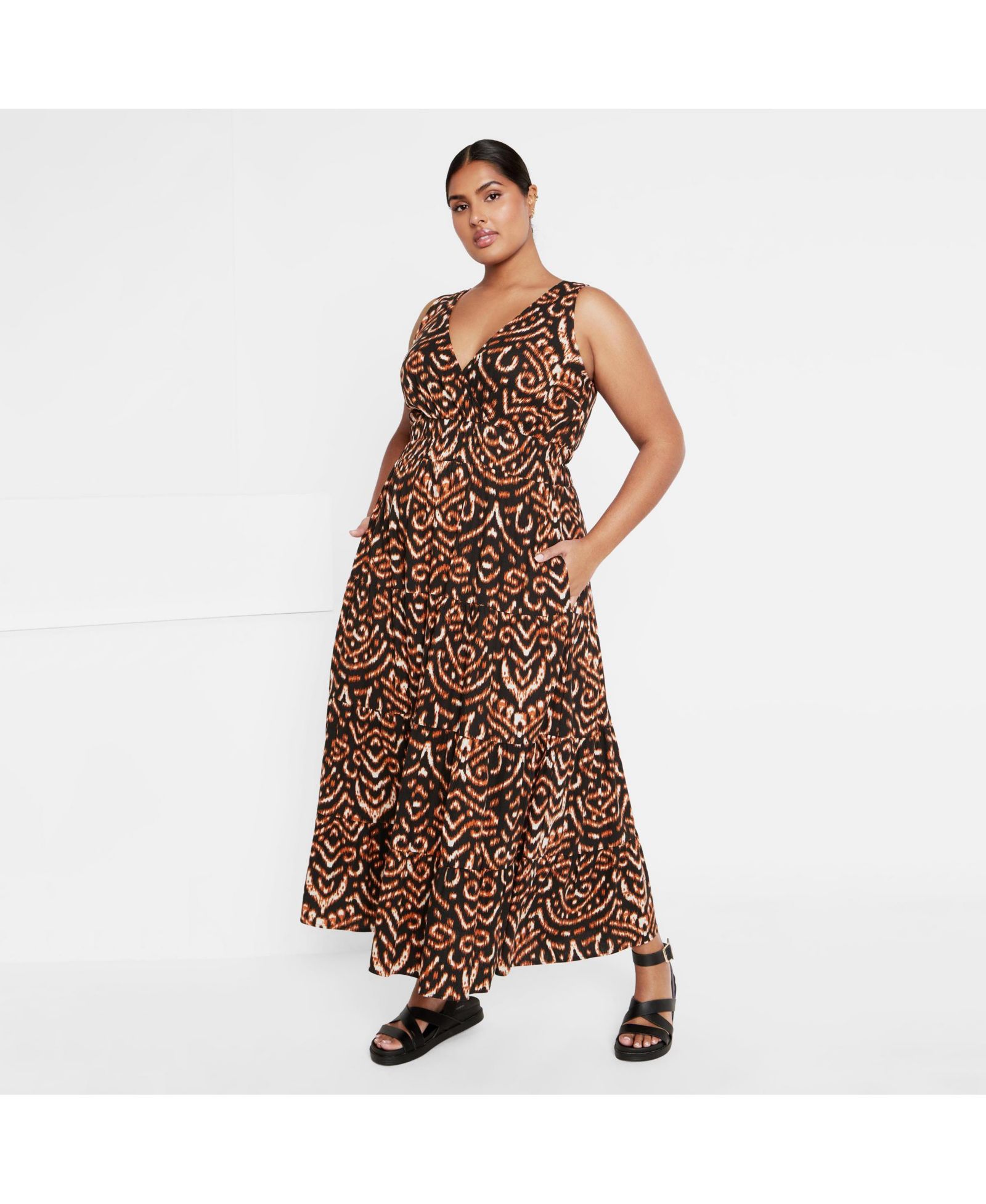 Женское платье макси CITY CHIC Women's Amara Print Maxi Dress