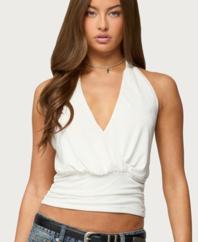 Женский топ Edikted Niya V Neck Halter