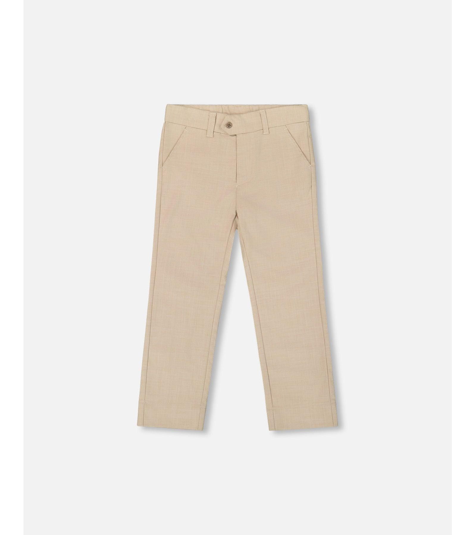 Классические брюки Deux par Deux Toddler Boys Beige