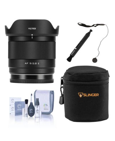 Viltrox AF 9mm f/2.8 Air Lens for Sony E, with Soft Case  Cleaning Kit