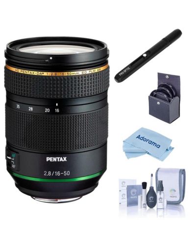Объектив Pentax HD Pentax-DA 16-50mm f/2.8 ED PLM AW с набором фильтров 77mm, набором для чистки и салфеткой