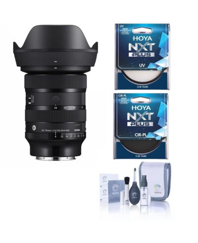 Sigma 24-70mm f/2.8 DG DN II Art Lens for L Mount, Bundle w/Pro Filter Kit