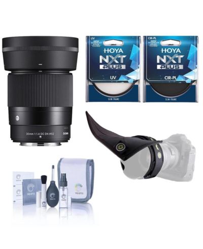 Sigma 30mm f/1.4 DC DN Contemporary Lens for Nikon Z, with Pro Filter Kit