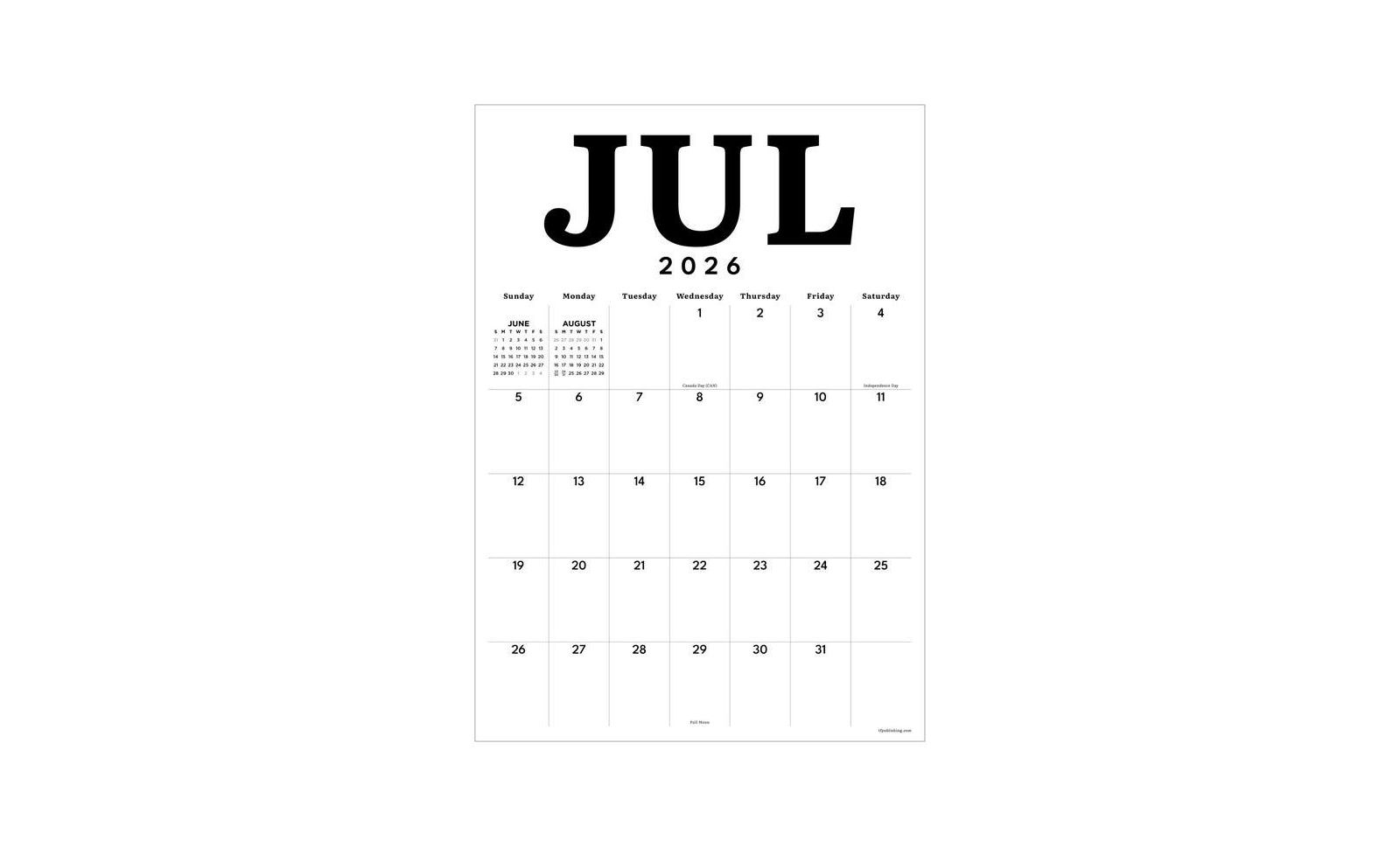TF Publishing Paper Goods July 2026 - June 2027 Medium Art Poster Wall Calendar