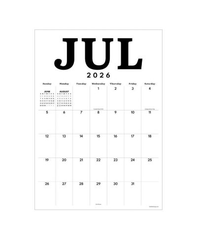 TF Publishing Paper Goods July 2026 - June 2027 Medium Art Poster Wall Calendar