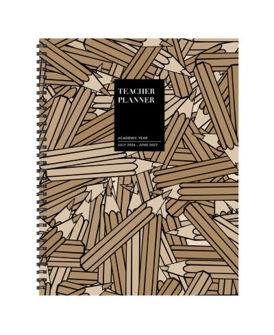 Ежедневник TF Publishing Paper Goods July 2026 - June 2027 Kraft & Lead Teacher and Home School Lesson Planning Book