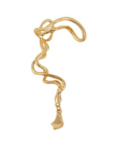 SOHI Women's The Tangle-Drop Cuff Earrings - California Gold