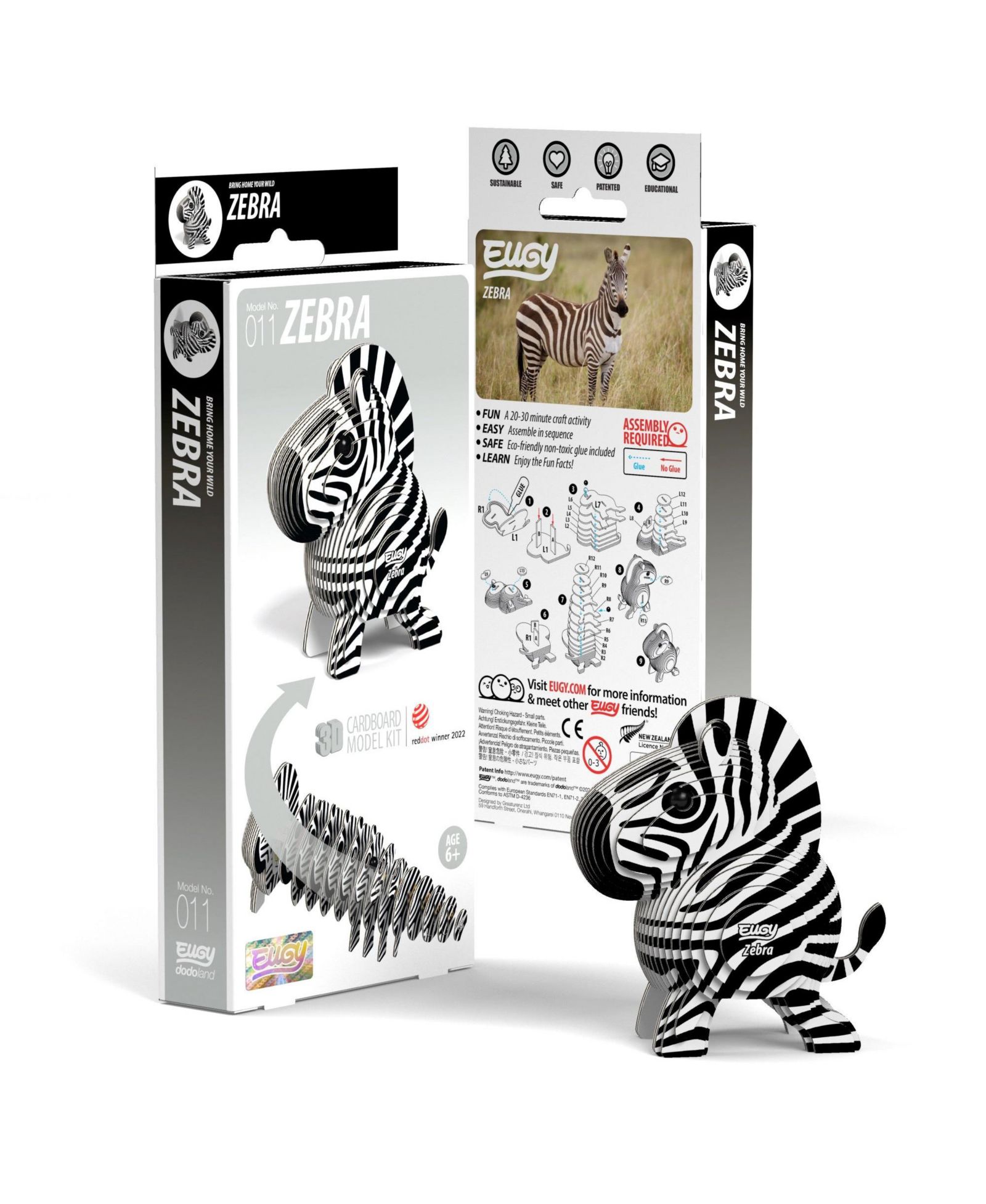 3D пазл EUGY Zebra