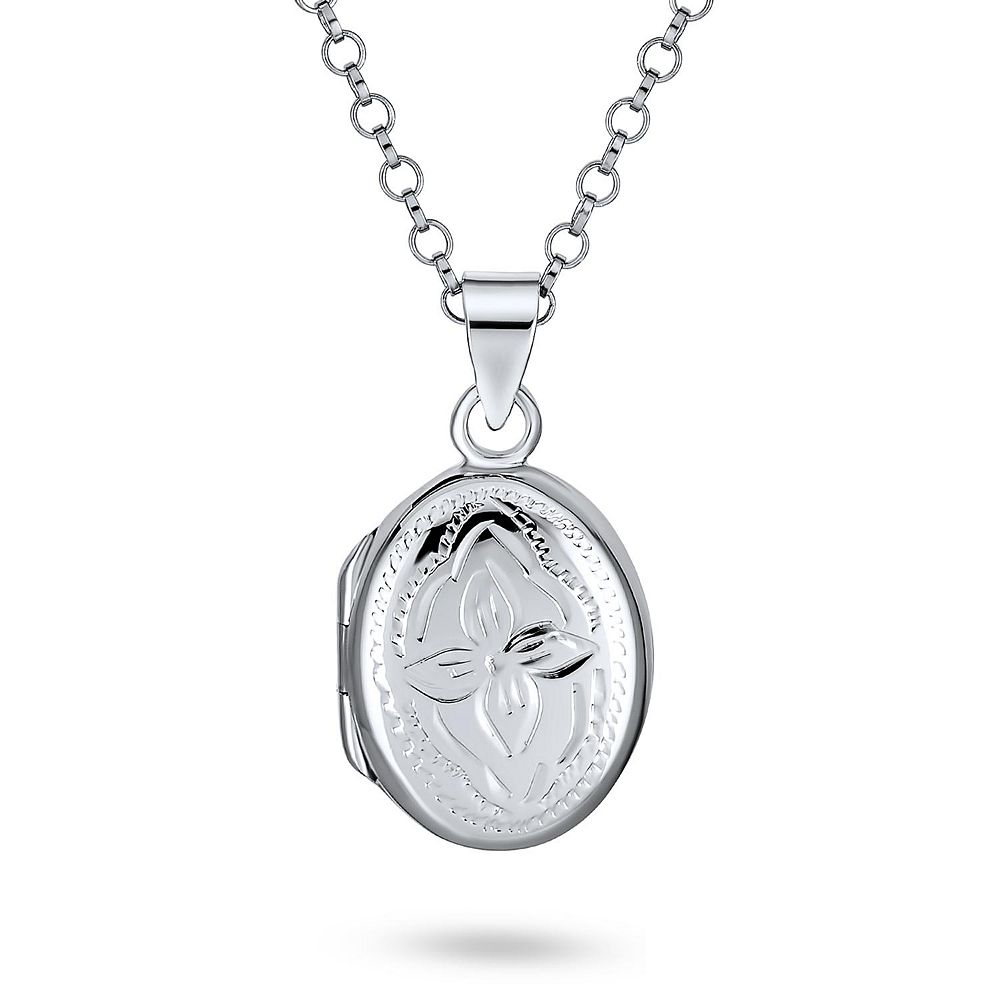 Bling Jewelry подвеска-медальон Danity Vintage Style.925 Silver Oval Shape