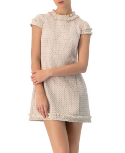 Ivonne Women's Frayed Hem Short Dress