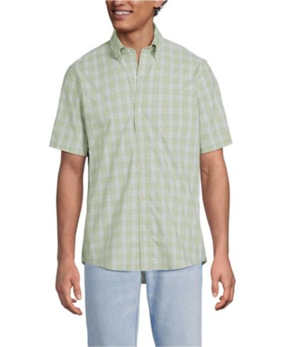 Lands' End Men's Short Sleeve No Iron Twill Shirt
