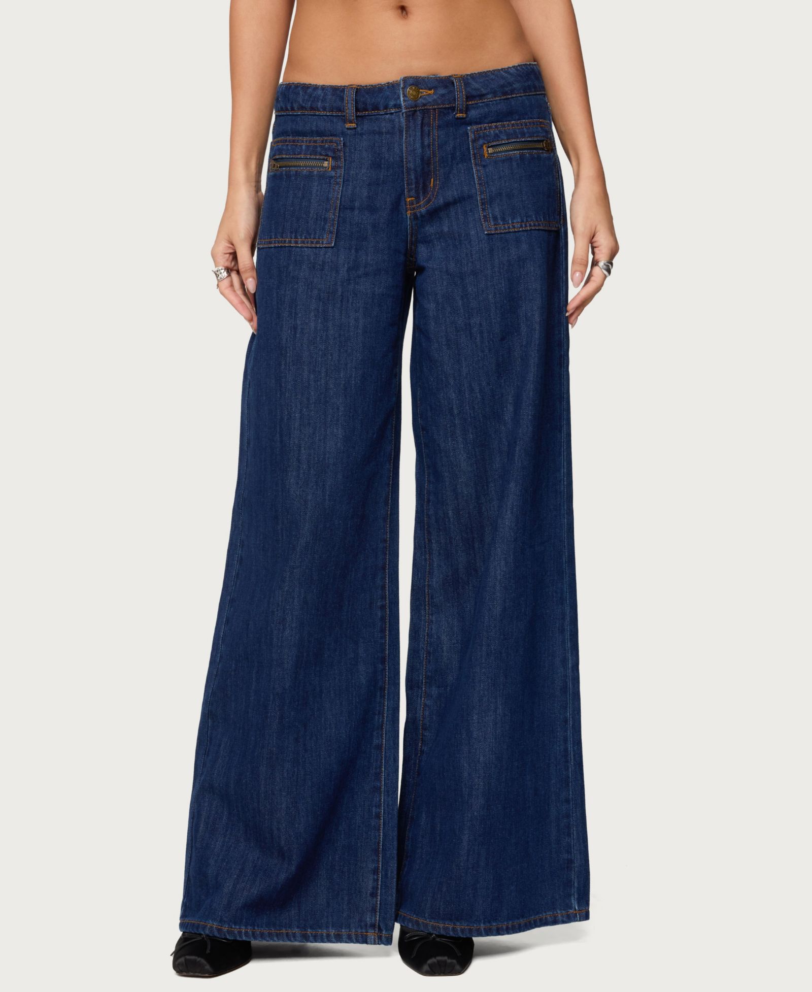 Edikted Женский Jimena Low Rise Wide Leg Jeans