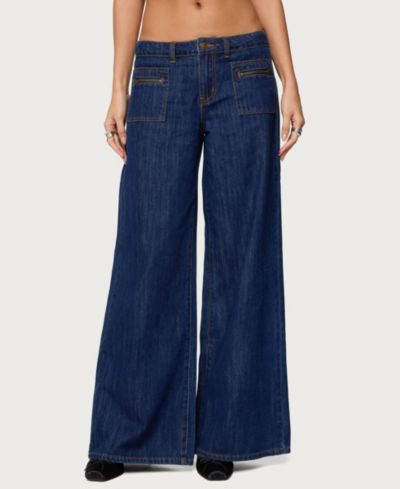 Edikted Женский Jimena Low Rise Wide Leg Jeans