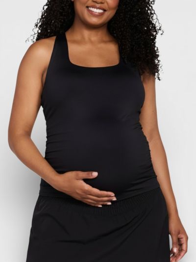 Женский спортивный топ Motherhood Maternity с поддержкой и вырезом Scoop Neck