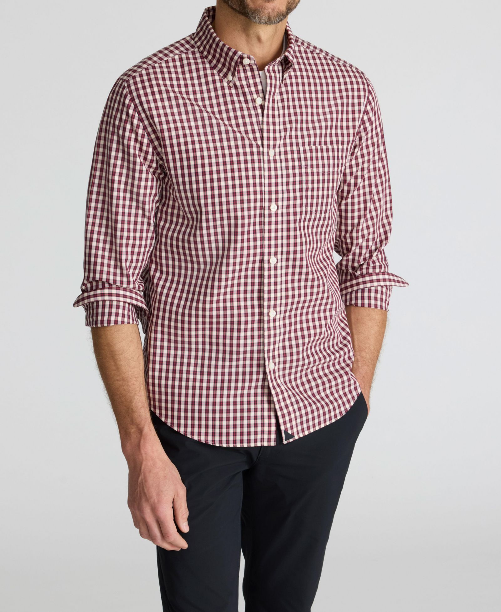 Мужская рубашка UNTUCKit Regular Fit Wrinkle-Free Marchand