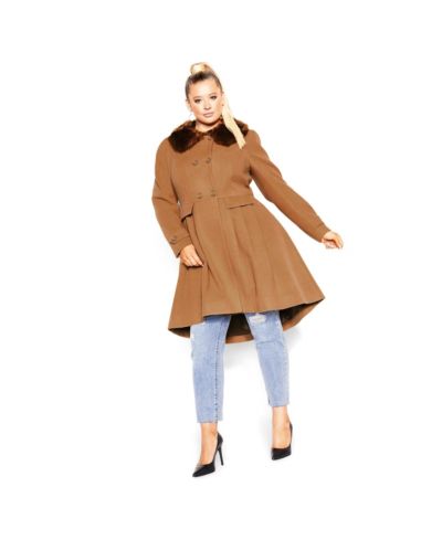 Женское пальто CITY CHIC Plus Size Grandiose
