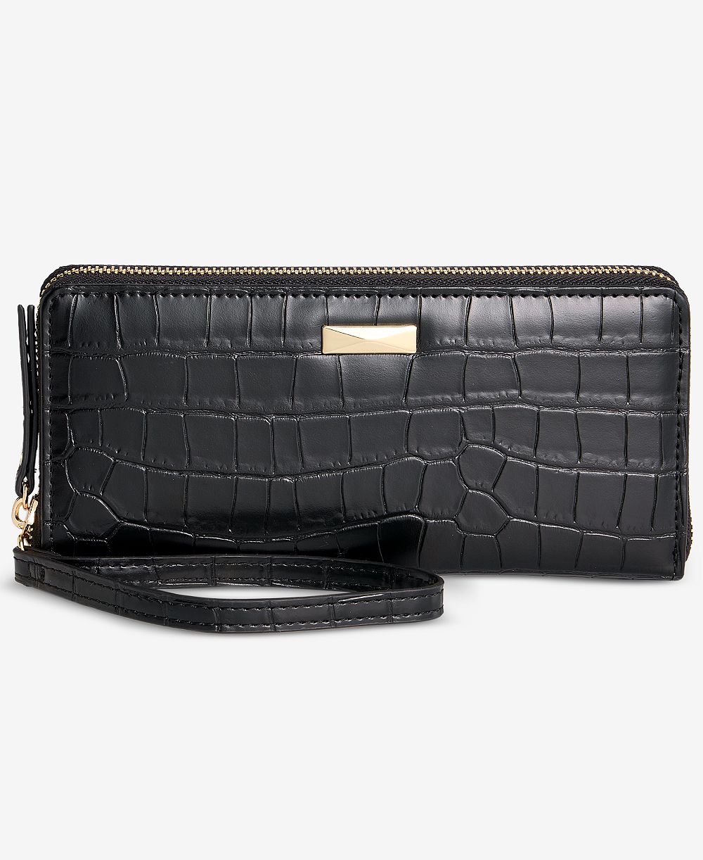 I.N.C. International Concepts Hazell Croco-Embossed Zip Around Wallet, Macy's Exclusive