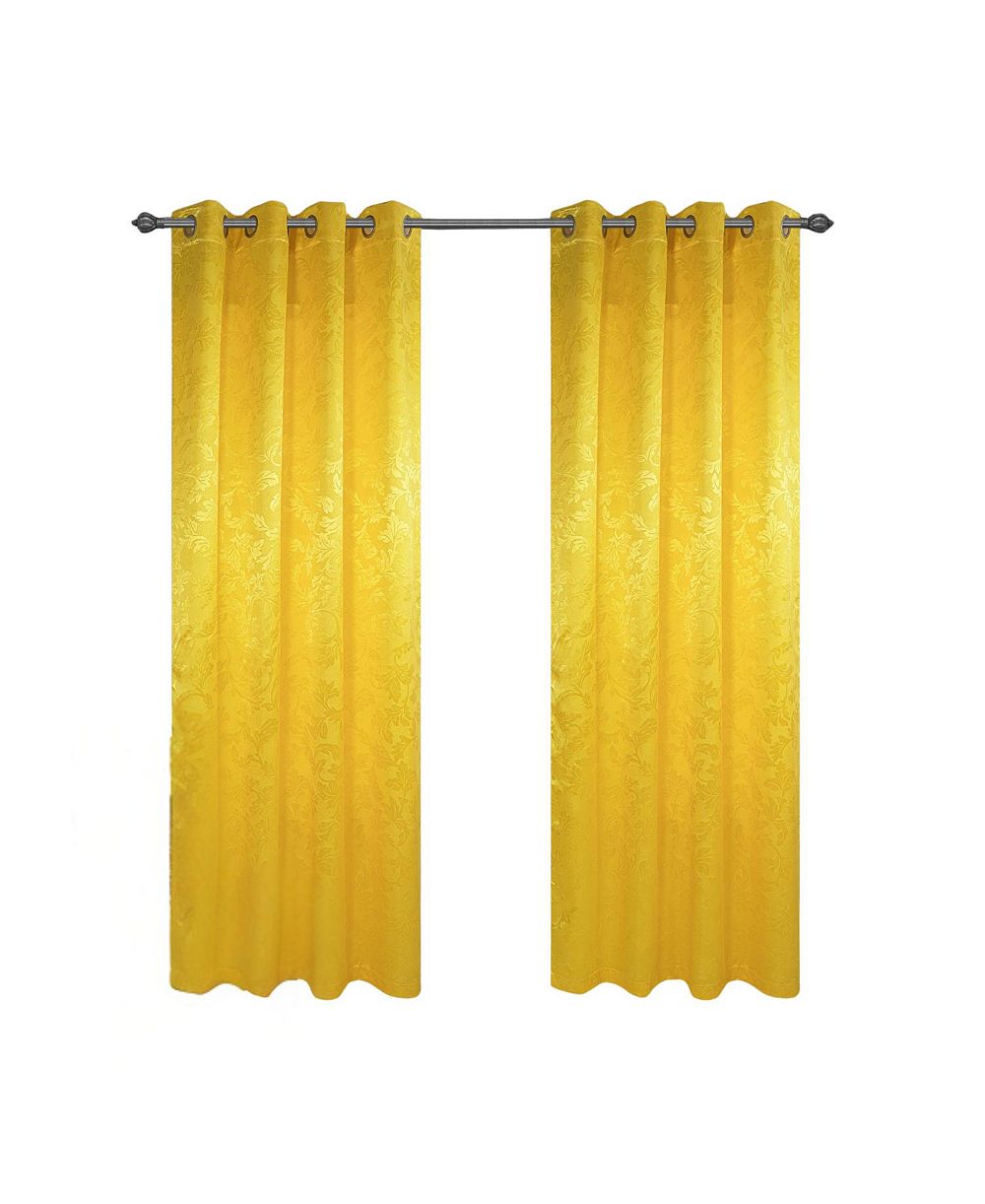 Olivia Gray 100% Polyester 200 GSM Dyson Embossed Blackout Grommet Curtain Panel 54" x 84"
