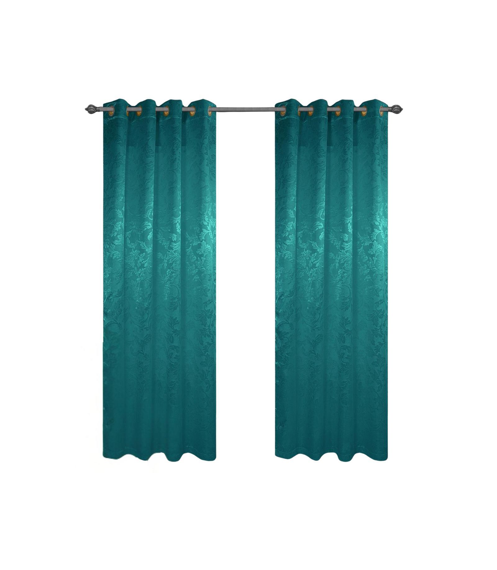 Штора Olivia Gray 100% Polyester 200 GSM Dyson Embossed Blackout Teal