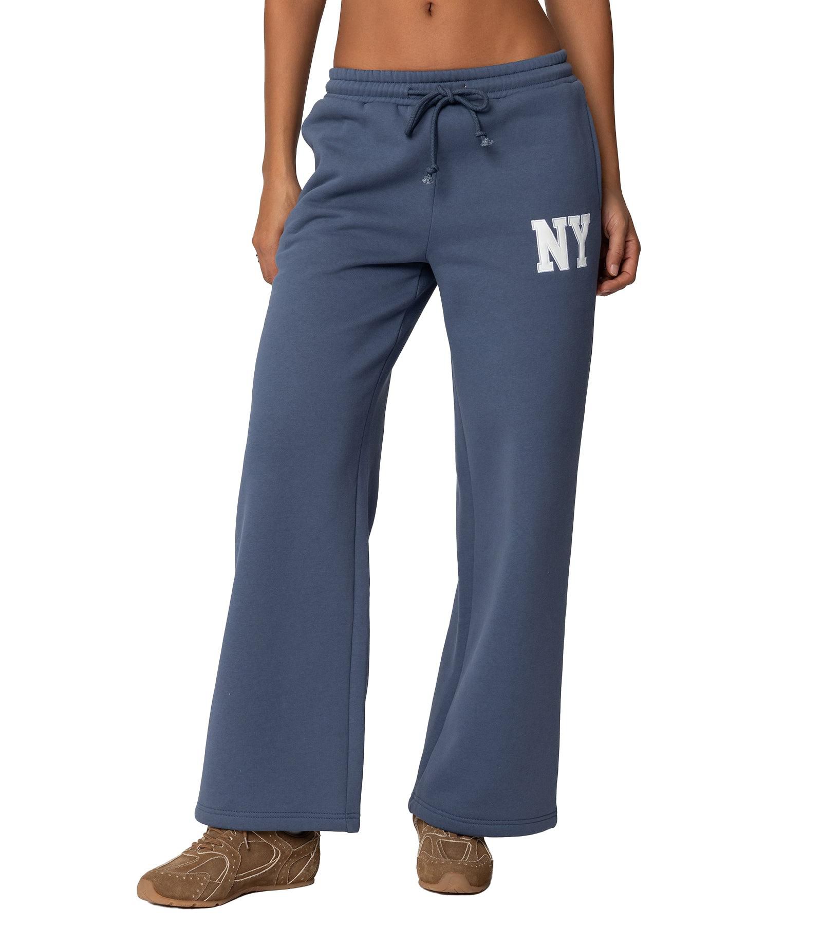 Edikted Women's Ny Wide Leg Sweatpants