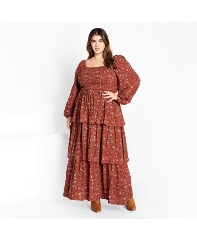 Женское платье макси CITY CHIC Dahlia Tiered