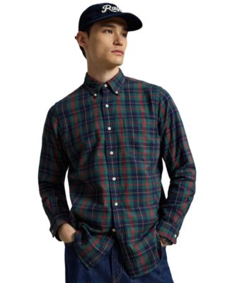 Polo Ralph Lauren мужская клетчатая классическая рубашка на пуговицах