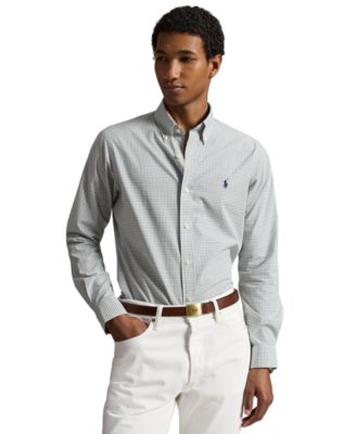 Polo Ralph Lauren мужская рубашка классического кроя из эластичной ткани