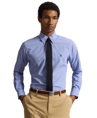 Polo Ralph Lauren мужская рубашка из стрейчевой поплина в клетку