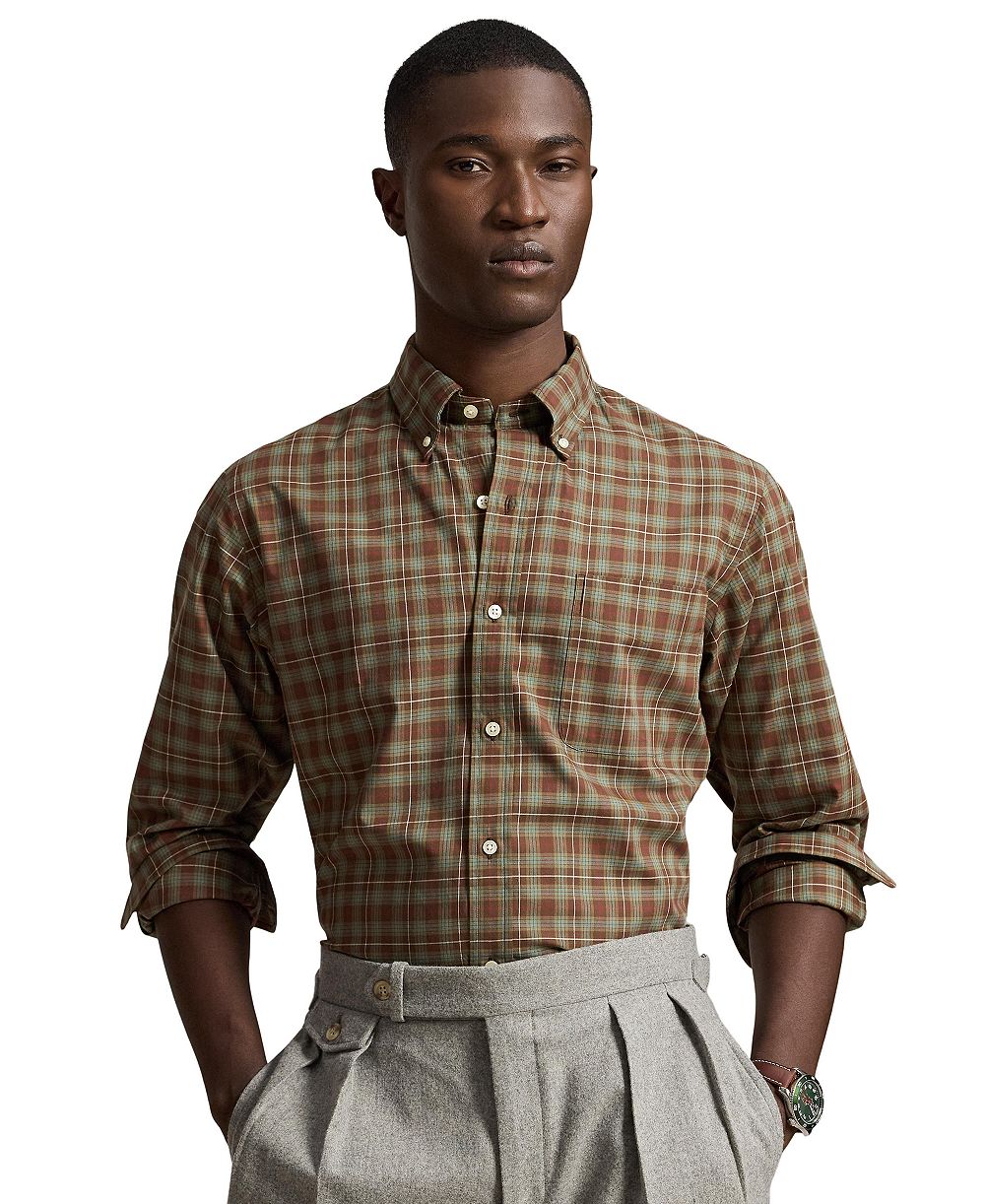 Polo Ralph Lauren Men's Plaid Peached Shirt