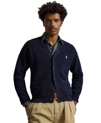 Мужской кардиган Polo Ralph Lauren из текстурированного хлопка свободного кроя