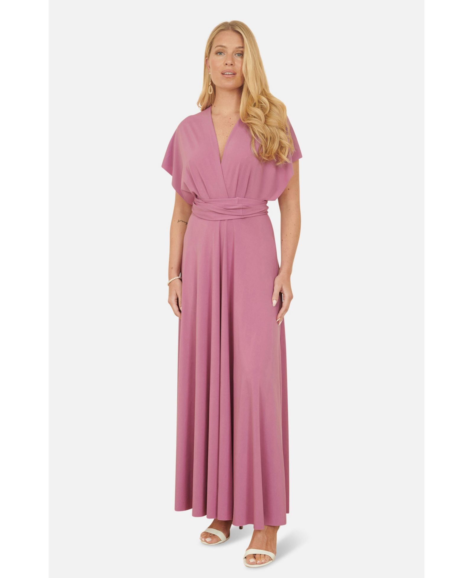 Yumi Women's Jersey Stretch Multiway Maxi Dress