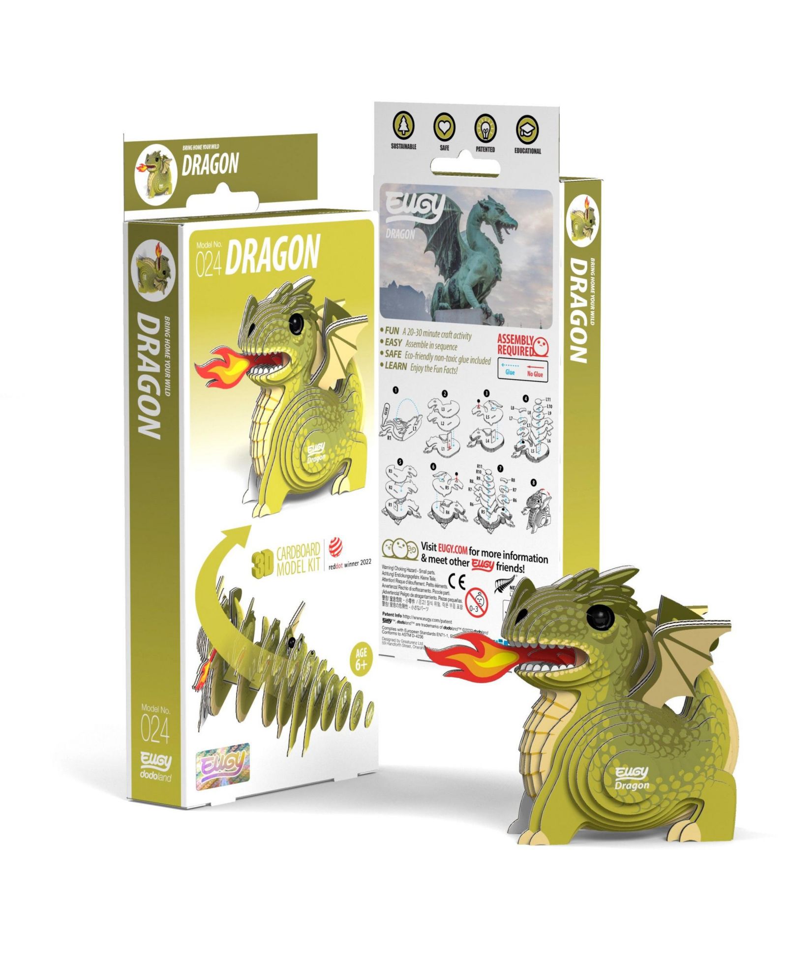 3D пазл EUGY Dragon