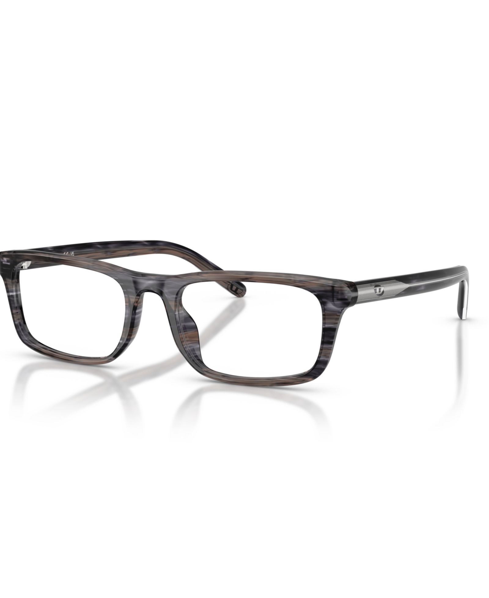 Diesel Unisex Rectangle Plastic DL4017U Eyeglasses