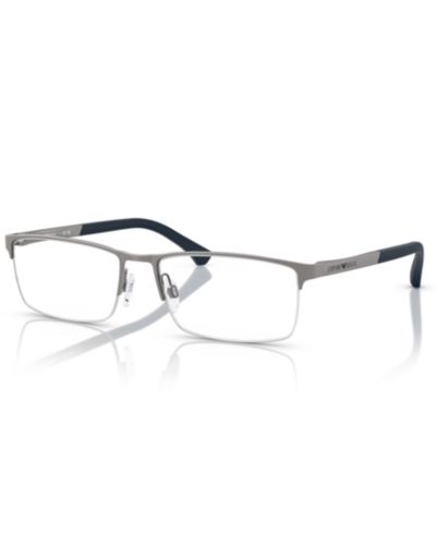 Мужские очки в прямоугольной оправе Emporio Armani EA1041, металлические