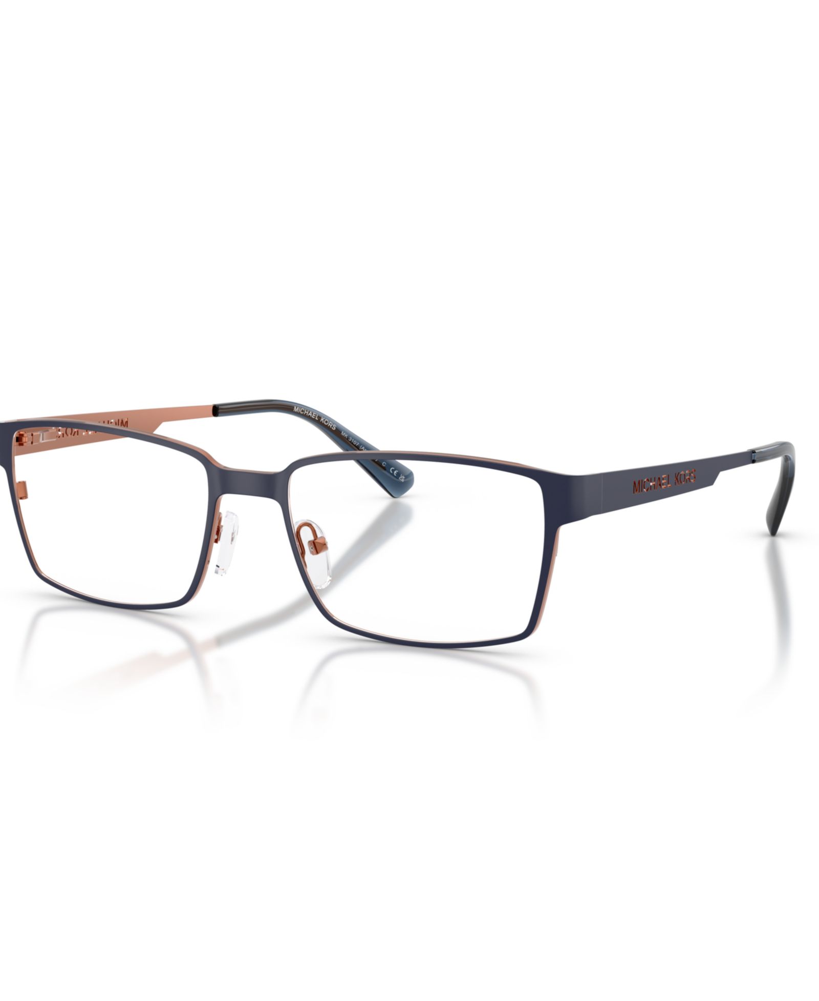 Michael Kors Man прямоугольные металлические очки Arusha MK3107