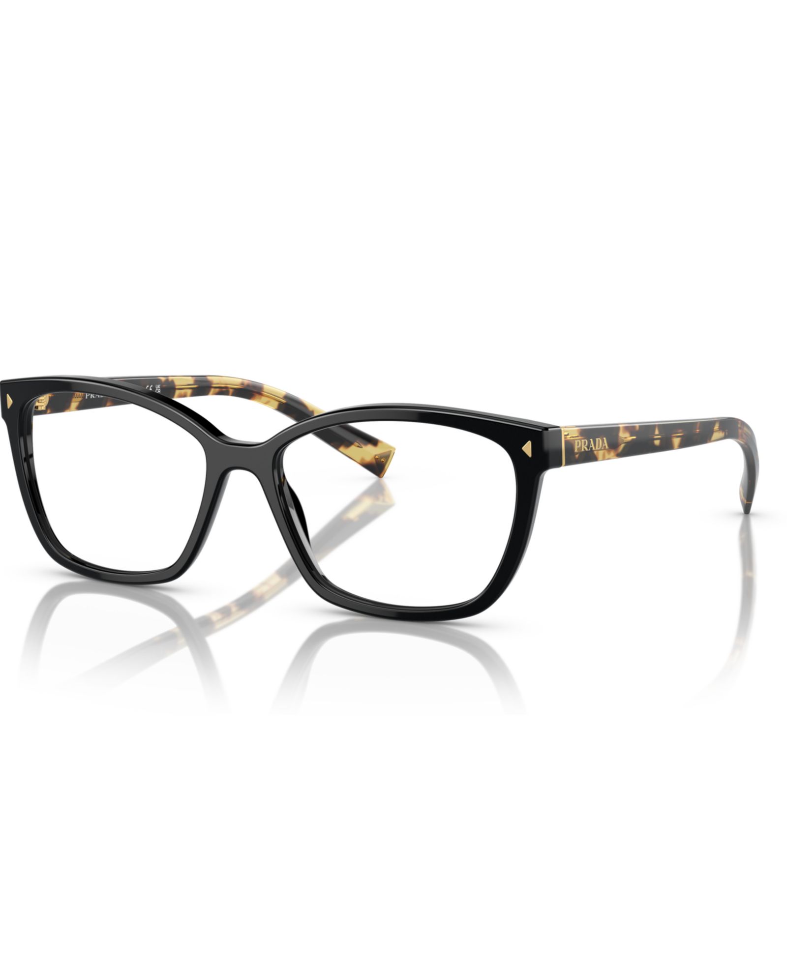 Prada Woman Rectangle Plastic PR 15ZV Eyeglasses