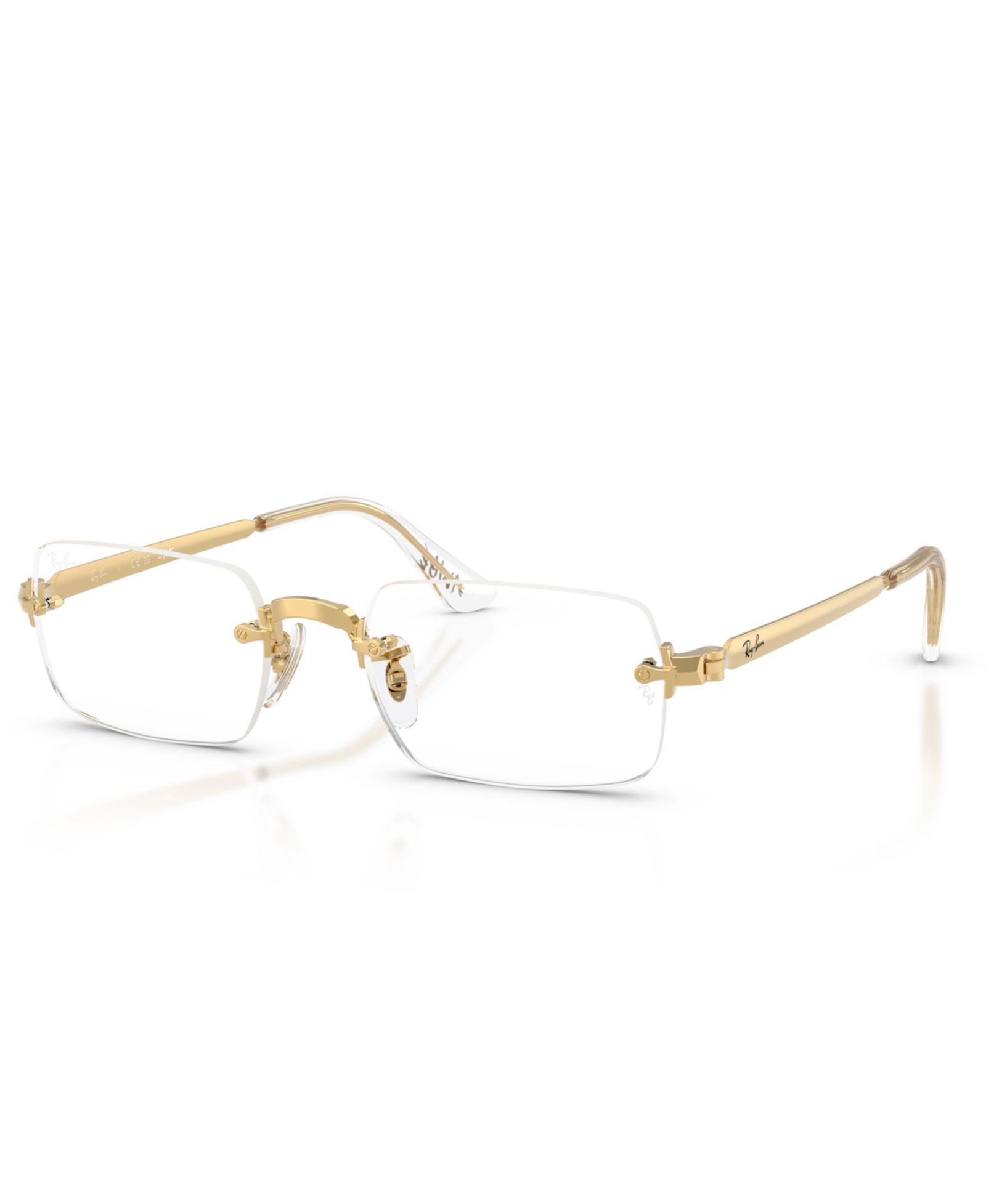 Ray-Ban Unisex прямоугольные металлические очки RB3928V Optics By A$AP Rocky
